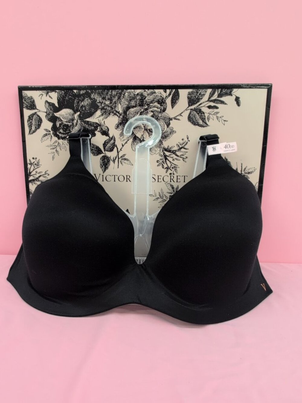 Victoria Secret Infinity Flex Lightly Lined Wireless Plunge Bra 40DD Black
